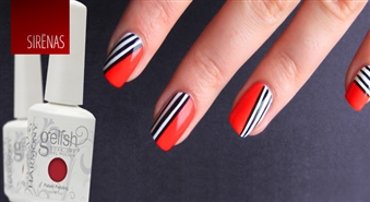 Маникюр с ультрастойким лаком Gelish в салоне Sirēnas cо скидкой 50%!