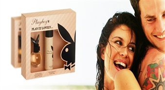 Подарочный комплект Playboy London для женщины всего за 6.20 Ls! В комплекте: женские духи Playboy „Play it lovely” EDT 30 мл + дезодорант 75 мл. Обрадуй свою любимую приятным подарком!