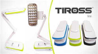 PIEGĀDE VISĀ LATVIJĀ! LED galda lampa - transformērs TIROSS TS-56 ar 53% atlaidi! Funkcionāla un kompakta!