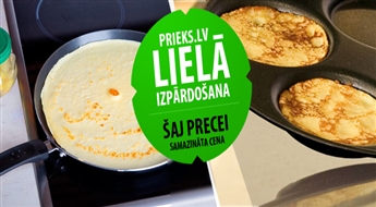 PIEGĀDE VISĀ LATVIJĀ! Lielisks piedāvājums! Pankūku Panna King Hoff (24 cm)  vai King Hoff olu cepšanas panna ar atlaidi!