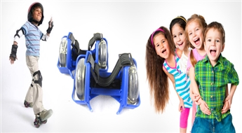 ДОСТАВКА ПО ВСЕЙ ЛАТВИИ! Колеса-ролики для детей Flashing Rollers всего за 5.50 Eur!