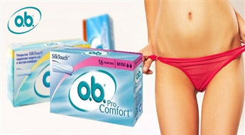 PIEGĀDE VISĀ LATVIJĀ! Tamponi (16 gab.) o.b. ProComfort SUPER PLUS, SUPER,NORMAL vai MINI  ar 50% atlaidi! Parūpējies par savu intīmo higiēnu!