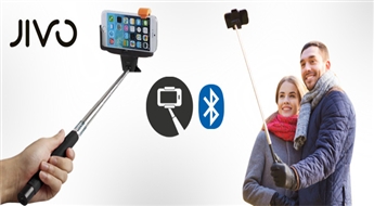 ДОСТАВКА ПО ВСЕЙ ЛАТВИИ! Jivo Bluetooth cелфи палка ( Selfie stick) для Iphone и Android смартфонов, палка последнего поколения, высокое качество!