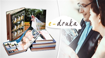 E- druka предлагает: Персонализированная фотокнига (8 моделей) со скидкой 50%!