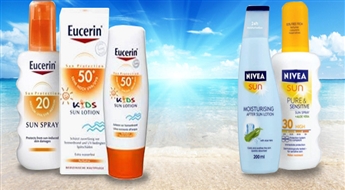 ДОСТАВКА ПО ВСЕЙ ЛАТВИИ! Средства для загара NIVEA или EUCERIN со скидкой до 76%!