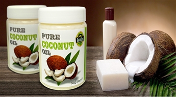 PIEGĀDE VISĀ LATVIJĀ!100 % tīra kokosriekstu eļļa 500 g (550ml)