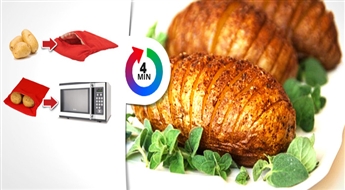 ДОСТАВКА ПО ВСЕЙ ЛАТВИИ! Мешочек для картошки "Potato Express" со скидкой! Жареная картошка в микроволновой печи всего за 4 минуты!