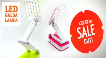 PIEGĀDE VISĀ LATVIJĀ! LED galda lampa - transformērs TIROSS TS-55 ar 53% atlaidi! Funkcionāla un kompakta!