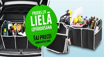 PIEGĀDE VISĀ LATVIJĀ! Lielisks palīgs kārtībai automašīnā - bagažnieka organizators!