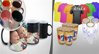 T-krekli, polokrekli, krūzes, glāzītes vai puzles ar personalizētu apdruku!