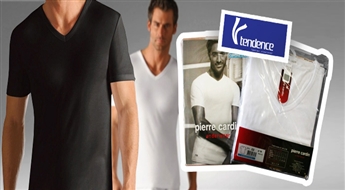 ‘’Pierre Cardin” elegants un ērts vīriešu t-krekls no kokvilnas ar 58% atlaidi! Patīkama dāvana tavam vīrietim!