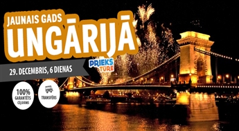 Jaunā 2016.gada sagaidīšana Budapeštā. Nosviniet neaizmirstamus svētkus! Budapešta – Egera – Sentendre- Vīne! Visas naktis viesnīcās!