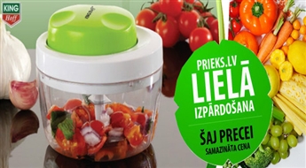 PIEGĀDE VISĀ LATVIJĀ! KingHoff KH-6117 dārzeņu - garšaugu smalcinātājs atlaidi! Praktisks un ērts rīks tavā virtuvē!