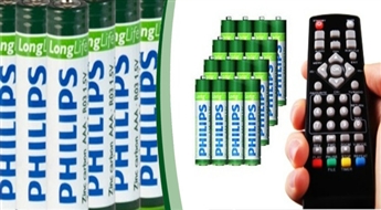 "Philips Longlife" AAA baterijas ekonomiskajā iepakojumā (16 vai 32 gab) ar atlaidi!