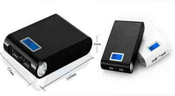 Мощный внешний аккумулятор для мобильных устройств 12000 mAh (USB и Micro USB вход) со скидкой !