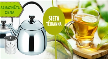 PIEGĀDE VISĀ LATVIJĀ! KingHoff sieta tējkanna īstiem tjas baudītājiem ar atlaidi!