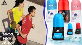 PIEGĀDE VISĀ LATVIJĀ! Vīriešu un sieviešu Adidas a/p rullītis – dezodorants pēc Jūsu izvēles ar atlaidi! Svaiguma lādiņš visai dienai!