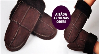 PIEGĀDE VISĀ LATVIJĀ! Saglabā siltumu! Ērti un silti vīriešu cimdi ar aitas vilnu aukstām ziemas dienām ar atlaidi!