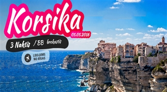 Noslēpumainā Korsika! Bastija - Kapkorsa - Porto - Kalanku - Kalvi - Balaņja! 4 dienas!