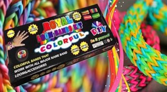 ДОСТАВКА ПО ВСЕЙ ЛАТВИИ! Комплект Loom Bands для создания стильных резиновых браслетов со скидкой!