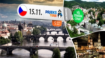 Zlata Praga ar 66% atlaidi! 5 neaizmirstamas dienas Čehijā! Prāga, Karlovi Vari un Drēzdene! Visas naktis viesnīcā ***! Zeltainais rudens ar neaizmirstamu ceļojumu!