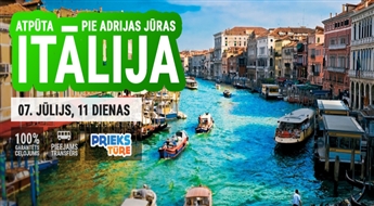 Atpūta Itālijā pie Adrijas jūras. Venēcija – Rimini – San Marino – Roma – Florence 11 dienas