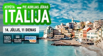 Atpūta Itālijā pie Adrijas jūras. Venēcija – Rimini – San Marino – Roma – Florence 11 dienas