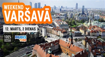 Weekend в Варшаве! Два незабываемых дня в столице Польши всего за € 45.00! Насладись радостями в Речи Посполитой!