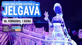 Karstā šokolāde un starptautiskais ledus skulptūru festivāls Jelgavā!