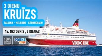 3 dienu kruīzs maršrutā Tallina – Helsinki - Stokholma!