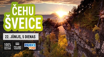 Čehu Šveices pasakainās dabas ainavas! Prāga - Drēzdene. 5 dienas. Visas naktis viesnīcās!