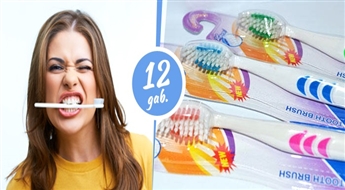 PIEGĀDE VISĀ LATVIJĀ! Zobu biršu komplekts (12 gab.) zobu starpu un grūti pieejamu vietu tīrīšanai baltiem un žilbinošiem zobiem -60%