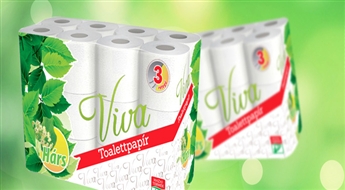 PIEGĀDE VISĀ LATVIJĀ!IZDEVĪGS PIEDĀVĀJUMS! WC papīrs (24 ruļļi, 3 slāņi)  tikai par 4.50 Eur!
