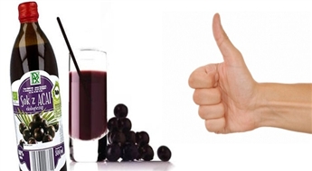 PIEGĀDE VISĀ LATVIJĀ! 100% ekoloģiski tīra sula no Asai ogām (500 ml) ar atlaidi!