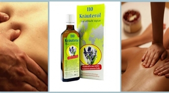 PIEGĀDE VISĀ LATVIJĀ! Dabīga zāļu eļļa no Vācijas: sastāvā augu eļļas, zāles, ogas un saknes (100 ml)  ar 50% atlaidi!