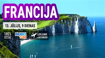 Ziemeļfrancija! Ekskursijas brauciens ar iespēju apmeklēt skaistākās pilsētas Rietumeiropā! Amsterdama – Sen-Malo –Saint Michela – Etreta – Luāras ieleja – Parīze! 9 dienas!