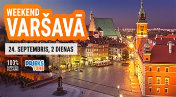 Weekend Varšavā! Divas neaizmirstamas dienas Polijas galvaspilsētā tikai par € 45.00! Izbaudi priekus Reča Pospoļitā!