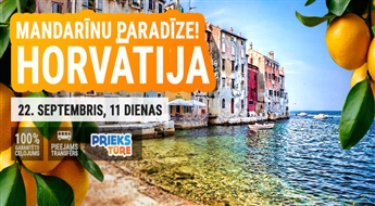 Mandarīnu paradīze! Horvātija - Melnkalne - Bosnija un Hercegovina! 11 dienas!