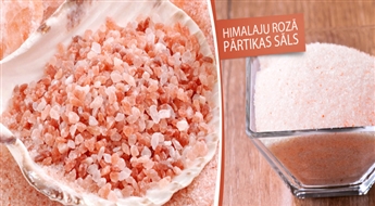 PIEGĀDE VISĀ LATVIJĀ! Dabīgs, smalkā maluma Himalaju rozā sāls kulinārijai un veselībai (1 kg) - ar 50% atlaidi