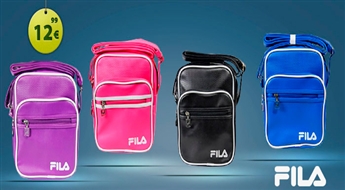 Оригинальная стильная синяя сумка на плечо FILA со скидкой 57% !