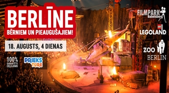 Berlīne bērniem un pieaugušajiem! Berlīne – Lego pasaule - Zoo– Bābelsbergas kino parks! 4 dienas!