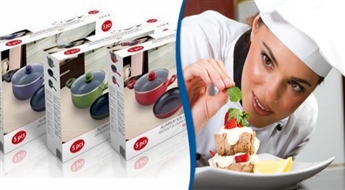 Kvalitatīva alumīnija virtuves trauku ar pretpiedeguma pārklājumu komplekts Lifetime Cooking no 5 priekšmetiem!