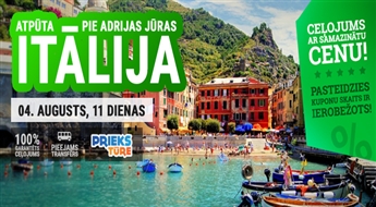 Atpūta Itālijā pie Adrijas jūras. Venēcija – Rimini – San Marino – Roma – Florence 11 dienas