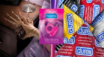 30 презервативов DUREX или LIFESTYLES (MATES) + виброкольцо + лубрикант (5 гр)!