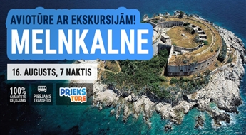Melnkalne – vieta, kur piepildās sapņi! Ekskursijas lidojums ar iespēju apmeklēt skaistākās vietas Melnkalnē! 7 naktis!
