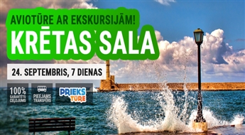 Krētas neparastais skaitums! Ekskursiju aviotūre! Lidojums + viesnīca + transfērs! 7 dienas!