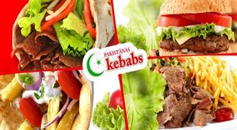 Lielais vistas, veģetārais, mix kebabs vai burgers Grila mix no "Pakistānas Kebabs"!