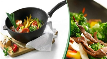 Большая титановая сковорода-вок Good Helper - для приготовления вкуснейшей южнокитайской кухни!