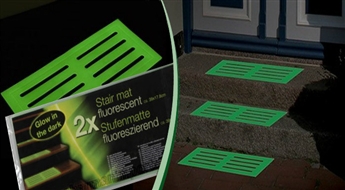 Unikāls fluorescējošs paklājiņš pakāpieniem (2 gab.)!