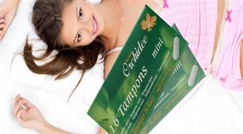 Higiēniski dabīgi tamponi Ream Orchidee Mini - vācu kvalitāte (16 gab.)!